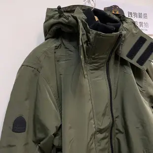 跩狗嚴選 極度乾燥 Superdry 超低調 Ottoman 男款 情侶款 軍綠 刷毛保暖防風 風衣 連帽外套 三排拉鍊