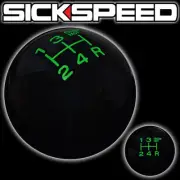 BLACK/GREEN FING FAST SHIFT KNOB 5 SPEED SHORT THROW SHIFTER LEVER 10X1.5 S02 (for: Honda)
