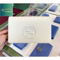 在飛比找蝦皮購物優惠-二手精品 古馳 Gucci Soho 雙GG標誌 鏈條包 斜