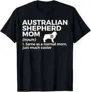 [X.Style] Australian Shepherd Mom Definition Aussie ds056 T-Shirt (3XL) Black