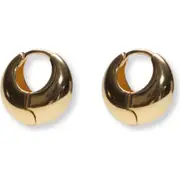 Argento Vivo Sterling Silver Chubby Huggie Hoop Earrings