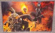 Ghost Rider vs Spawn Glossy Art Print 11 x 17 In Hard Plastic Sleeve