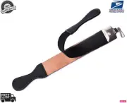 BARBER SALON LEATHER SHARPENING STROP/BELT/STRAP SHAVING CUT THROAT RAZOR BLADE