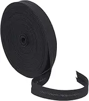 BENECREAT 21.87 Yards(20m) Single Fold Bias Tape, 14mm Wide Black Bias Binding Tape Hemming Tape for DIY Garment Sewing, Seaming, Piping, Quilting