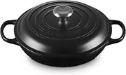 [Le Creuset] Enameled Cast Iron Signature Braiser, 2.25 qt., Licorice