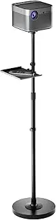 Projector Stand with 360° Swivel & Height Adjustment - Mini Projector Mount, Floor Mount, 1/4" Screw Mount, Compatible with Projector, Camera, Webcam for Home, Office & Outdoor
