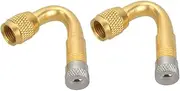 Gatuida 2pcs 45 Degree Tire Valve Extender Valve Stem Extension for Car Rv Motorcycle Easy Tire Maintenance