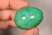 CHRYSOCOLLA HOWLITE EGG 4cm 49g Healing Crystal Dyed, Neutrality Clarity