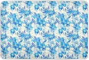 Peacock Blue Flowers Extra Large Resuable Baby Bed Pad Soft Absorbent Diaper Changing Mat Slip-Resistant Diaper Pads for Infant Toddler 52" L x 34" W