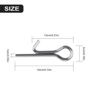 Rust Resistant Stainless Steel Bait Stinger Spike Hook Set (60 characters)