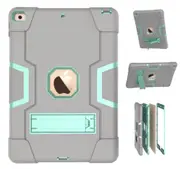 MCC Stylish Shockproof iPad 10.2 2019 7th Gen Case Cover Kids Apple iPad7 [Grey+Light Blue]