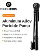 ROCKBROS Bike Bicycle Floor Pump With Gauge 120PSI Cycling Tyre Air Inflator