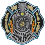 Ventura, CA Station 42 Moorpark Old Town Grey Train Fire Patch NEW