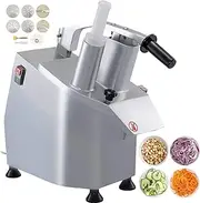 Vegetable Cutter, Commercial Food Processor 6 Cutting Discs Vegetable Processor, 550W Electric Vegetable Cutter, Suitable for Cutting Various Vegetables and Fruits Perform Cutting Crushing
