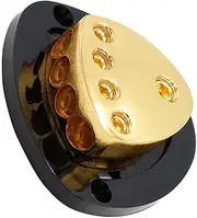 4 Way Distribution Block Car Audio Power Wire Splitter Spare Parts for Car Stereo Repairing, 1 * 4GA in to 4 * 8GA Out