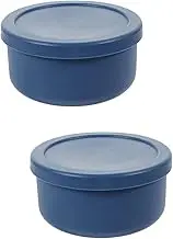 Homodoskey Pizza Dough Proofing Box, Silicone Stackable Pizza Dough Container with lid, Pizza Proofing Container for Family Size Dough | Stackable Dough Trays | (4 boxes)