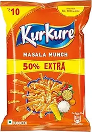 Kurkure, Masala Munch, 36g/38g (25.3g+12.7g EXTRA)