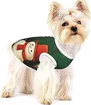 christmas tree Snowman print Tshirts for Small Dogs Dog's Fashion Shirt Breathable Sleeveless Shirts for Small Dogs