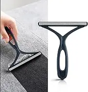 Double-Sided Portable Lint Shaver, Portable Lint Remover, Fuzz Shaver, Cashmere Comb for Wool, Cashmere and Other Fabrics (Dark Blue)