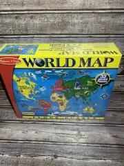 Melissa and Doug World Map Floor Puzzle 33 Pieces Sealed