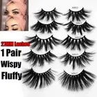Wispy Cross False Eyelashes 27mm Lashes 3D Soft Mink Hair Eye Lash Extension