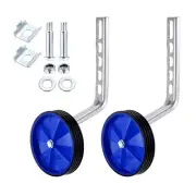 Bike Training Wheels, 1 Pair Bicycle Training Wheel with Mounted Kit, Blue