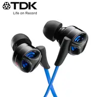 在飛比找PChome24h購物優惠-TDK 超•重•低•音 耳道式耳機 CLEF- X2 - 藍