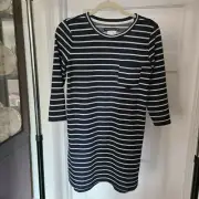 Abercrombie & Fitch Women's Striped Three Quarter Sleeve Casual Mini Dress XS