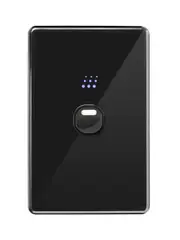 Powermesh 1 Gang Dimmer Switch in Black