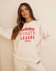 NWT adidas Originals $60 Women's Retro Luxury Crew Sweatshirt, Sz M (HL0048)