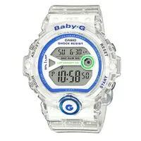 在飛比找蝦皮商城優惠-【CASIO】BABY-G 慢跑運動女孩休閒錶-透明白(BG