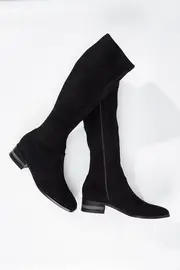 Flowing Stretch Suede Calf Boot--DJA-FLOWING-W21