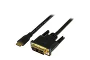 StarTech.com 1m (3.3 ft) Mini HDMI to DVI Cable, DVI-D to HDMI Cable (1920x1200p), HDMI Mini Male to DVI-D Male Display Cable Ad