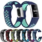 For Fitbit Charge 3 4 Sport Silicone Watch Band Strap Soft Breathable Wristband