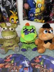 NIB 5 Nights At Freddys Birthday Party Pack Includes 3 Plush