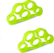 EZONEDEAL 1 Pair Forearm Trainer Rings and Finger Resistance Bands Stretcher for Guitar, Rock Climbing and Hand Exercise