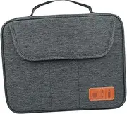 Travel Storage Bag Sturdy Handle Double-Layer Organize Electronics Portable Compressible for Carry