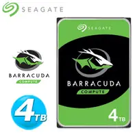 在飛比找蝦皮商城優惠-Seagate(BarraCuda)3.5吋 4TB 新梭魚
