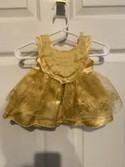 New Build A Bear Disney Beauty & The Beast Belle Live Action Dress Gown BAB