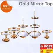 1 - 3 Tiers Mirror Top Cake Stand Plinth Rack Holder Wedding Birthday Party Deco
