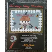 RARE 2001 MCG Heritage Rug Hooking Kit "Bed & Breakfast " 20x27 NEW in Box