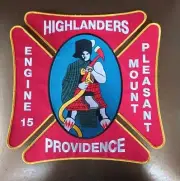 Providence Fire Highlandets Engine 15 Mount Pleasant Heat Seal Patch 12 Inches