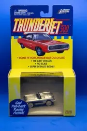 JOHNNY "WHITE" LIGHTNING PULLBACK HO SLOT CAR BODY TJET 1959 SILVER CORVETTE