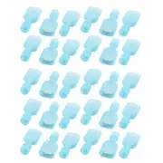 A●30Pcs 16-14AWG Wire Insulated Male Spade Crimp Terminal Connector Blue