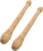 LOLIPPYY 1pair Cowhide Drumsticks Percussion Mallets for Adults Durable Handles for Enhanced Grip Instrument Accessories for War Drums Cowhide Drums
