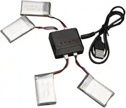 Toyvian 4pcs Lipo Battery Charger for Xc Quadcopter Rechargeable Lightweight High Capacity for Extended Flight
