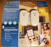 2 Capstone Intelligent Programmable WiFi Controlled Wall Outlet Alexa Compatible