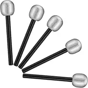 Abaodam 5pcs Simulation Microphone Microphone Present Mic Fake Microphone Prop Props Microphones Microphone Microphone Disco Birthday Decorations Microphone Cloth Silver