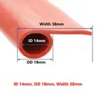 Silicone Rubber P Profile Oven Cooker Door Seal Replacement Gaskets Tape Red
