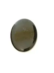 Natural Black/Brown/Gray Dinosaur Bone Fossil Oval Cabochon - 56.75ct